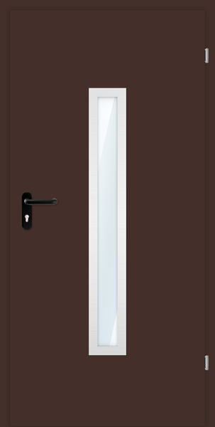 Technické dvere DTech so sklom S02
